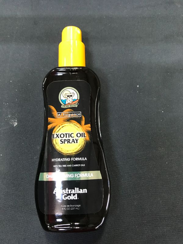 Photo 2 of Australian Gold Exotic Oil Spray, Dark Tanning Formula, 8 FL OZ
