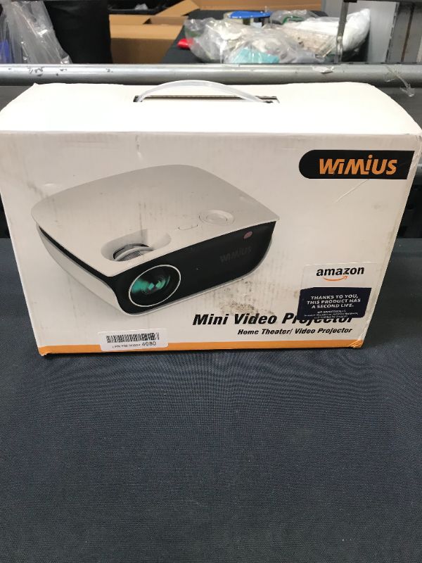 Photo 2 of  Wimius Mini Projector with WiFi and Bluetooth,240” Display&1080P Full Hd Enhanced Suport,Portable Phone Movie Projector for Outdoor Movie Night, Compatible with Tv Stick/ PC/PS5/IOS/Android
