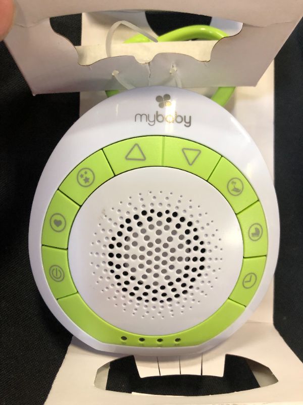 Photo 3 of myBaby Soundspa On?the?Go, Plays 4 Soothing Sounds, Adjustable Volume Control, Adjustable Clip for Strollers, Diaper Bags, Car Seats, Small and Lightweight, Aut


