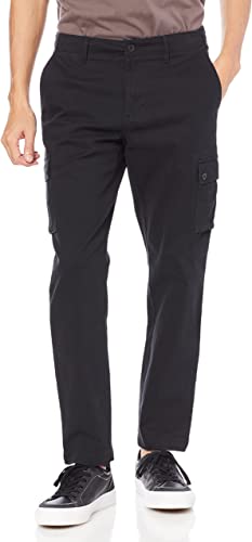 Photo 1 of Amazon Essentials Men's Straight-Fit Stretch Cargo Pant, BLACK, 29X29