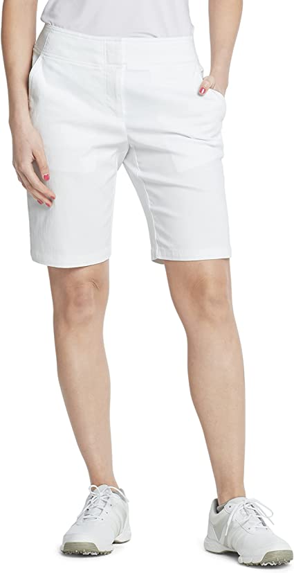 Photo 1 of Izod Women’s Women's Golf Stretch 10" Short with Pockets, WHITE, 2 