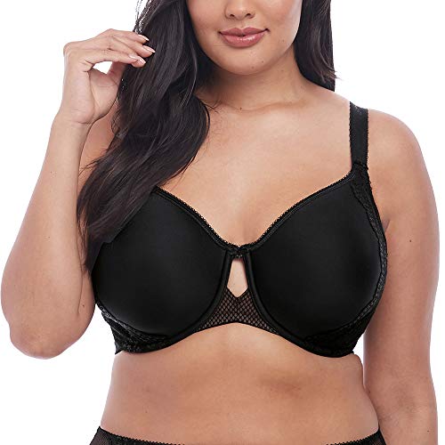 Photo 1 of Elomi womens Charley T-shirt Seamless Breathable Spacer Underwire T Shirt Bra, Black, 38H US

