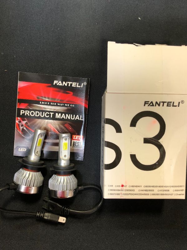 Photo 1 of FANTELI H7 4300K Warm White LED Headlight Bulbs 10 Count 
