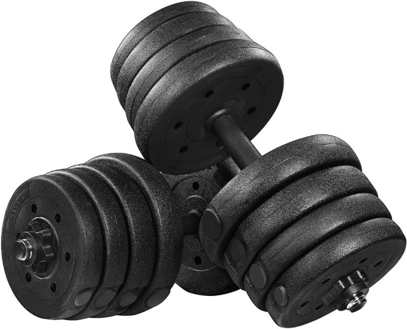 Photo 1 of BESPORTBLE Adjustable Dumbbells Set, 5.5/4.4/3.3/2.8 Pound LB Weight Dumbbells Set Solid Adjustable Dumbbells with 16 Dumbbell Plates, for Men Women Exercise & Fitness Dumbbells Strength Training Workout