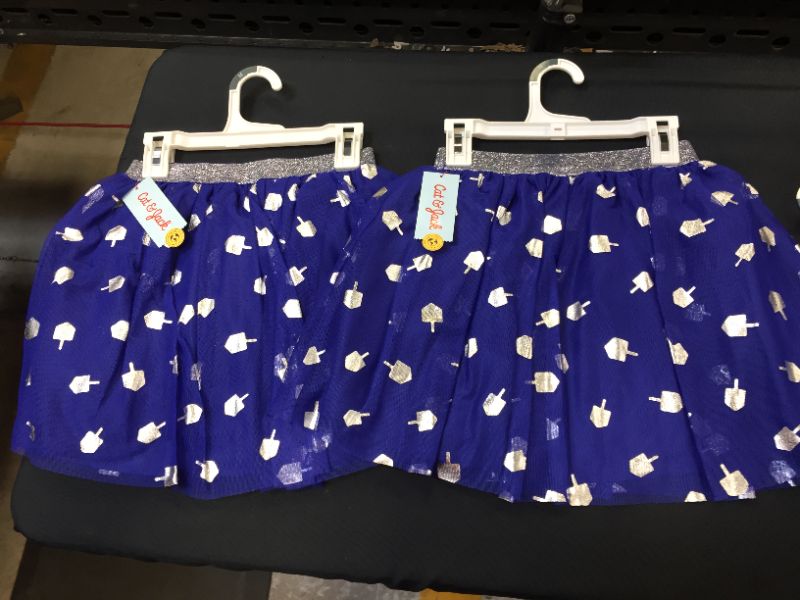 Photo 3 of Girs' Hanukkah a-ine Skirt - Cat & Jack™ Size: M (7/8)---SET OF 2---
