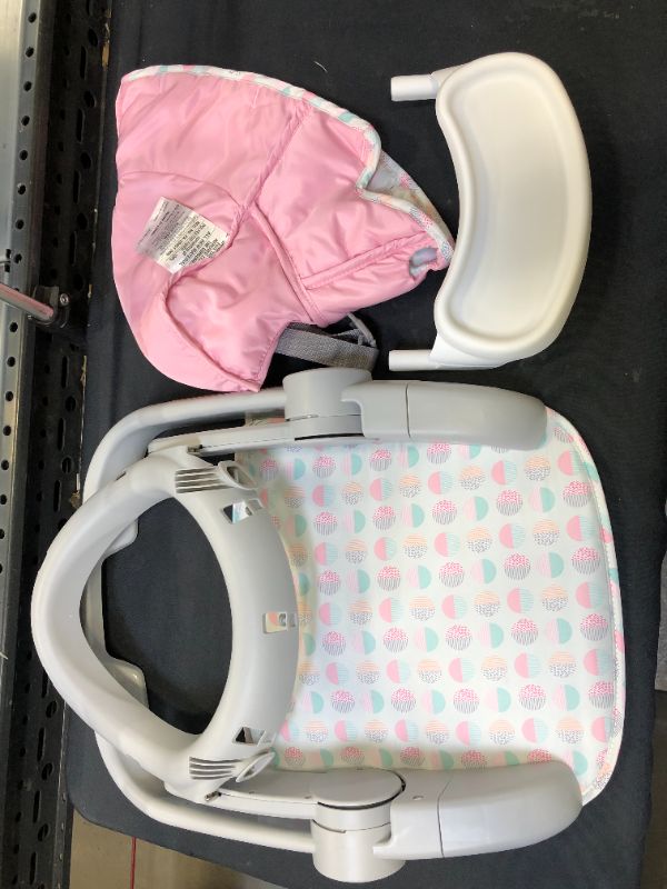 Photo 1 of Summer® Learn-to-Sit™ Stages 3-Position Floor Seat, Sweet-and-Sour Pink – Sit Baby Up to See The World – Baby Activity Seat is Adjustable for Ages 4-12 Months – Includes Toys and Tray
