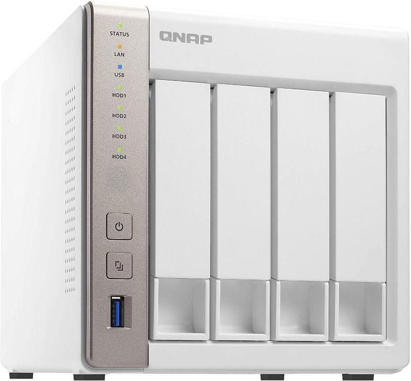 Photo 1 of QNAP TS-451 4-Bay Personal Cloud NAS, Intel 2.41GHz Dual Core CPU with Media Transcoding (TS-451-US)
