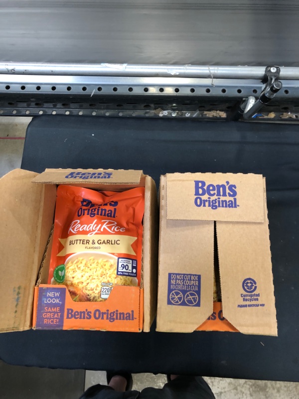 Photo 2 of BEN'S ORIGINAL Ready Rice Pouch Butter & Garlic Flavored Rice, 8.8 Ounce (Pack of 12)
2 boxes best by 5 2022 