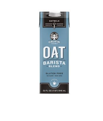 Photo 1 of (6 pack) Califia Farms Unsweetened Oatmilk Barista Blend, 32 Oz , Whole Rolled Oats , Dairy Free , Gluten-Free , Vegan , Plant Based , Non-GMO (EXP: 05/02/2022)
