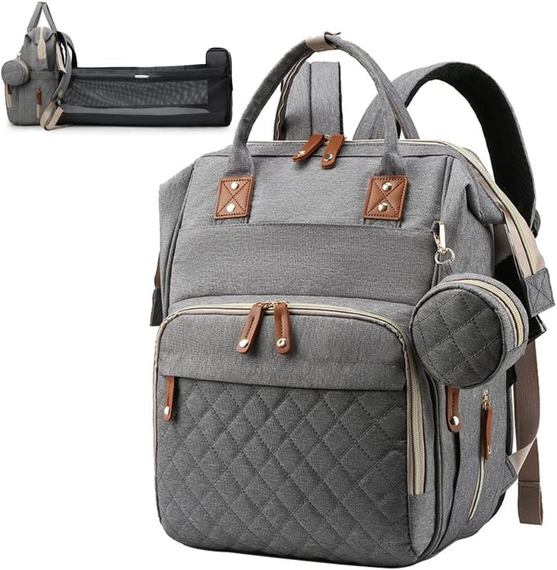 Photo 1 of Diaper Bag - SHOSHE Backpack Diaper Bag with Changing Station, Maternity Baby Changing Bags, Large Capacity, Travel Bag, Waterproof and Stylish Diaper Backpack for Mom and Dad (Gray)
