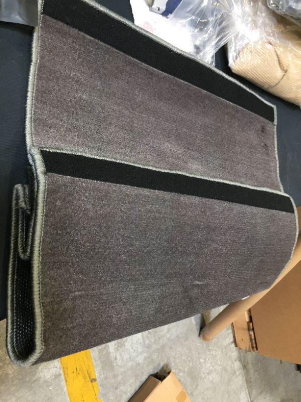 Photo 2 of Aucuda RV Steps Cover, Wrap Around Camper Stair Rug,Trailer Step Carpet,23 Inch Wide(CharcoalGray 2 Pack)
