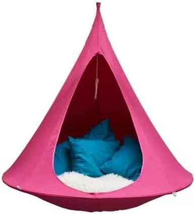 Photo 1 of AFexm Hanging Swing Chair - UFO Shape Teepee Tree for Kids & Adults Indoor Outdoor Hammock,off white
