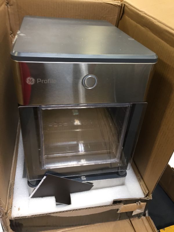 Photo 2 of GE Profile Opal | Countertop Nugget Ice Maker | Portable Ice Machine Complete with Bluetooth Connectivity | Smart Home Kitchen Essentials | Stainless Steel Finish | Up to 24 lbs. of Ice Per Day
DIRTY