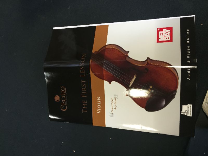 Photo 5 of ?Mendini By Cecilio Violin For Kids & Adults - 1/32 MV300 Satin Antique Violins, Student or Beginners Kit w/Case, Bow, Extra Strings, Tuner, Lesson Book - Stringed Musical Instruments
