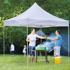 Photo 1 of Ainfox 10 x 10 ft Pop up Tent Folding Instant Frame Canopy Gazebo for Beach Tailgating Party, Carrying Bag?White)
DAMAGED
