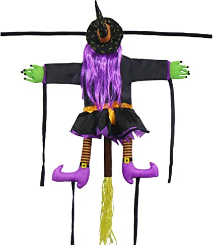 Photo 1 of AHCSMRE Witch Halloween Decorations, Cute and Funny Halloween Decorations for Wall, Patio, Door, Window and Tree (102cm 32inch)