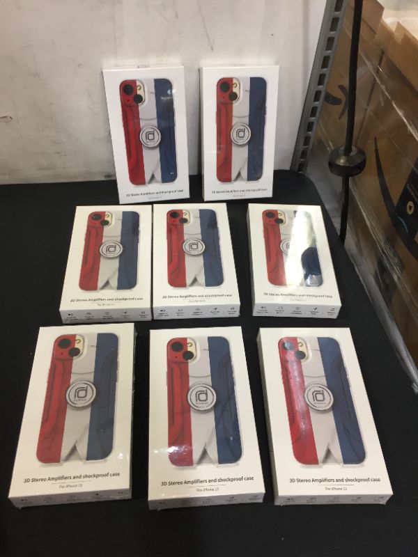 Photo 1 of 3D Stereo amplifiers and shockproof case for I phone 13 ( 8 pack )