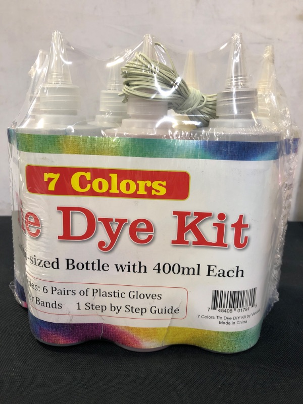 Photo 1 of 7 Colors Tie Dye Kit, 10.14oz Jumbo-Size Fabric Dye for Family Friends Groups