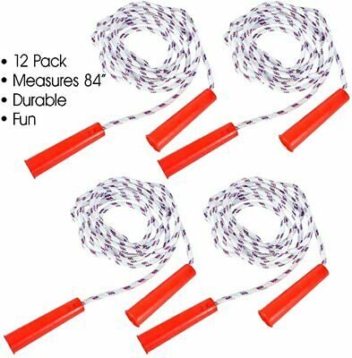 Photo 1 of  Novelty 84 Inch Jump Rope Set for Kids - 12 Pack - Durable Nylon