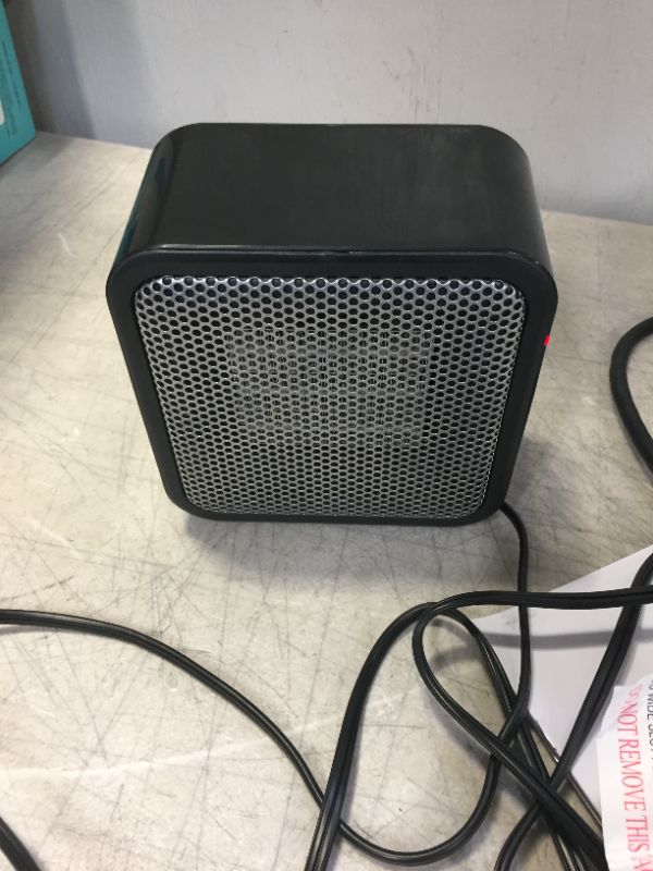 Photo 2 of Amazon Basics 500-Watt Ceramic Small Space Personal Mini Heater - Black