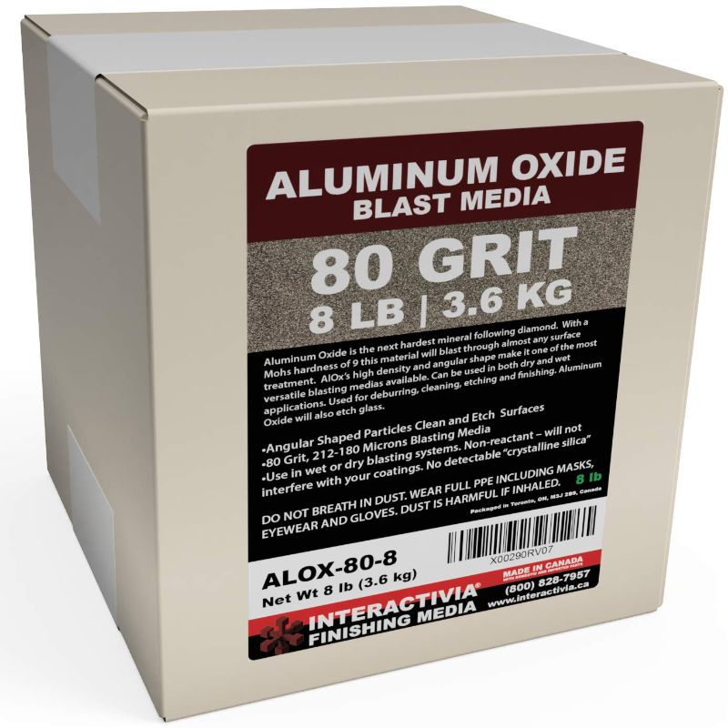 Photo 1 of #80 Aluminum Oxide - 8 LBS - Medium to Fine Sand Blasting Abrasive Media for Blasting Cabinet or Blasting Guns.