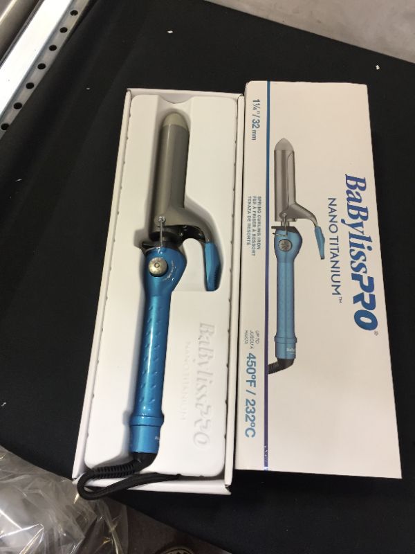 Photo 2 of BaBylissPRO Nano Titanium Spring Curling Iron
