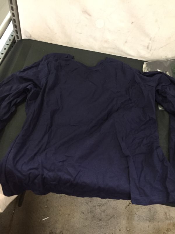 Photo 1 of HANES XXL BLUE LONG SLEEVE SHIRT 