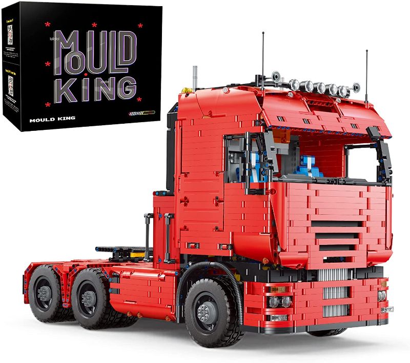 Photo 2 of Mould King 19005 Tractor Truck Block Kits Model, MOC Building Blocks Set to Build , Gift for Kids Age 8+/Adult Collections Enthusiasts(4825 Pieces with Motor/APP Remote Control)
