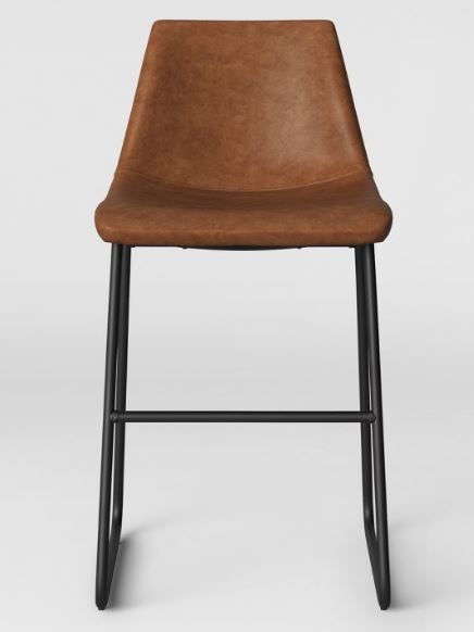 Photo 1 of Bowden Upholstered Molded Faux Leather Counter Height Barstool - Project 62™

