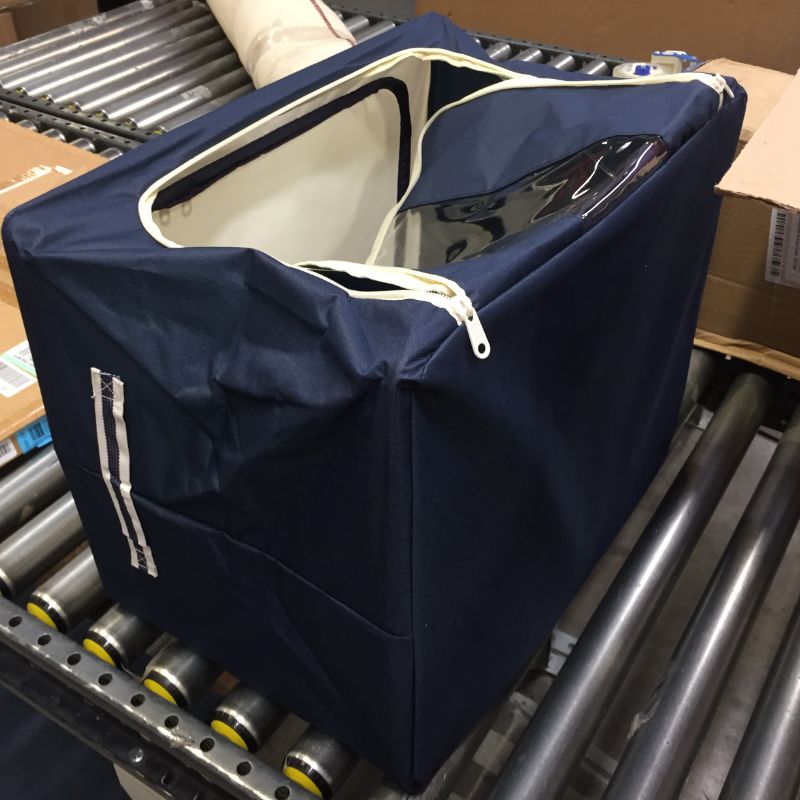 Photo 1 of 2 Pack Navy Blue Foldable Storage Bins
Size: 20"x12"
