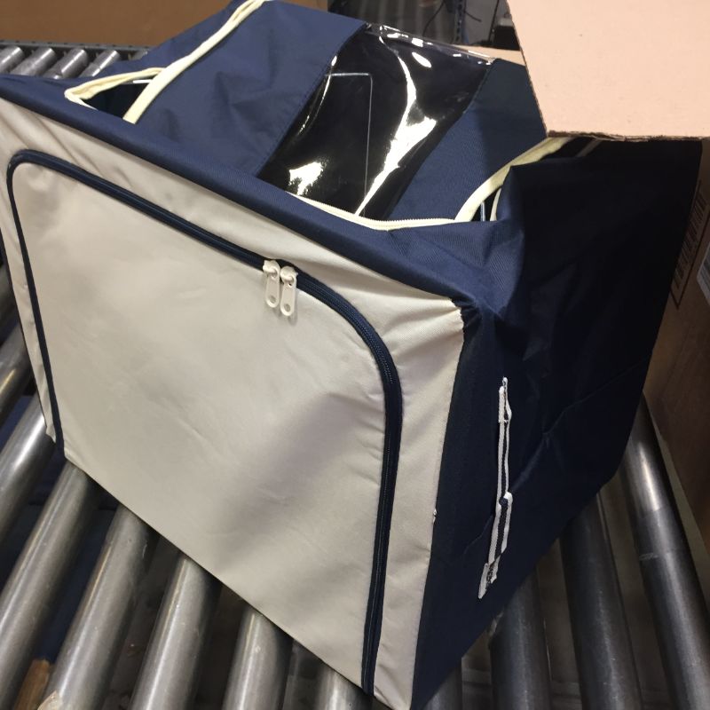 Photo 1 of 2 Pack Navy Blue Foldable Storage Bins
Size: 20"x12"