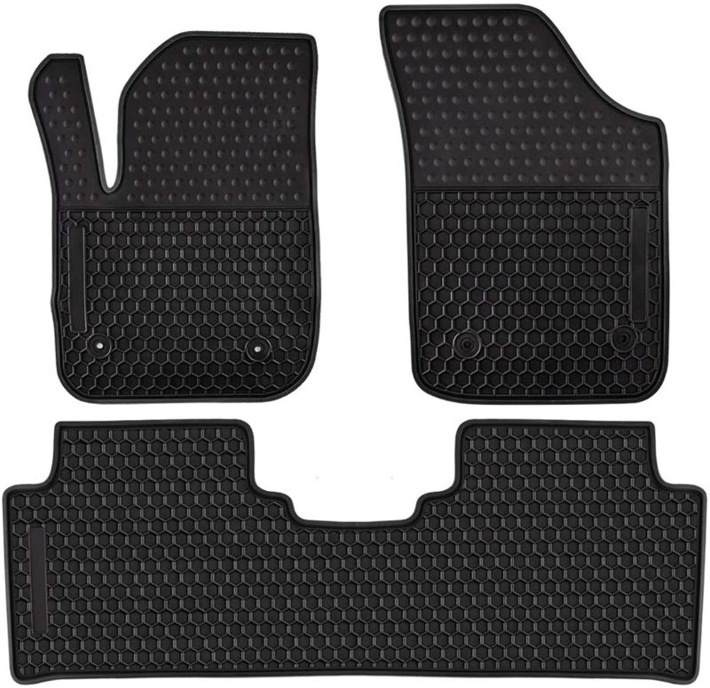Photo 1 of Car Floor Mats Custom Fit for Buick Envision 2016 2017 2018 2019 2020 Odorless Washable Rubber Anti-Slip All Weather Protection Car Floor Liner-Black
