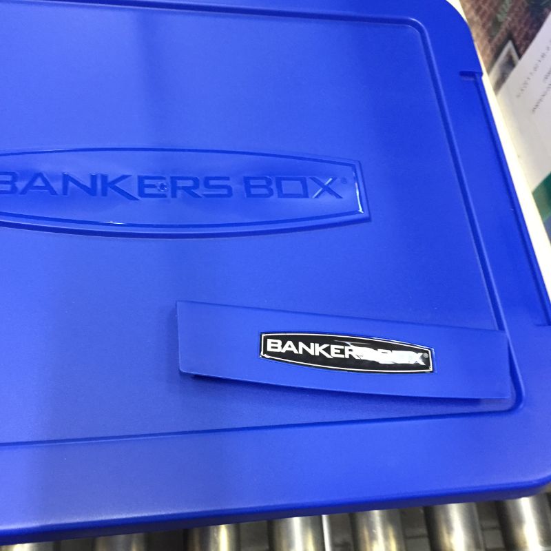 Photo 3 of Bankers Box Heavy Duty Plastic File Storage Box with Hanging Rails, Letter/Legal, 1 Pack (0086205)
