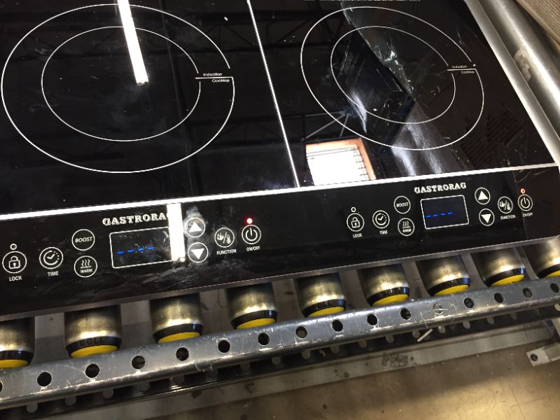Photo 1 of GASTRORAG LCD 1800W DOUBLE PORTABLE INDUCTION COOKTOP COUNTERTOP BURNER, SENSOR TOUCH STOVE
