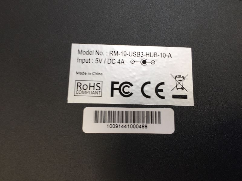 Photo 5 of SEDNA - 10 Port USB 3.1 Gen I Hub (5Gbps) - 19 Inch 1U Rack Mount
