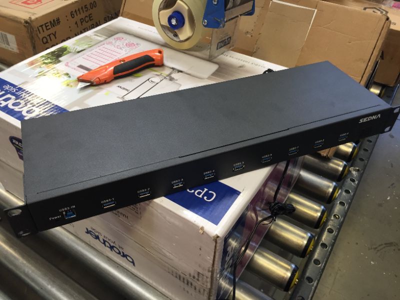 Photo 3 of SEDNA - 10 Port USB 3.1 Gen I Hub (5Gbps) - 19 Inch 1U Rack Mount
