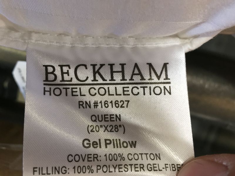 Photo 3 of Beckham Hotel Collection Bed Pillows for Sleeping - Queen Size, Set of 2 - Cooling, Luxury Gel Pillow for Back, Stomach or Side Sleepers
