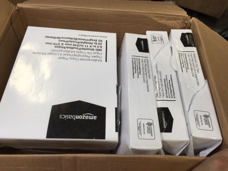 Photo 2 of Amazon Basics 92 Bright Multipurpose Copy Paper - 11 x 17 Inches, 6 Reams Case (2,500 Sheets)
