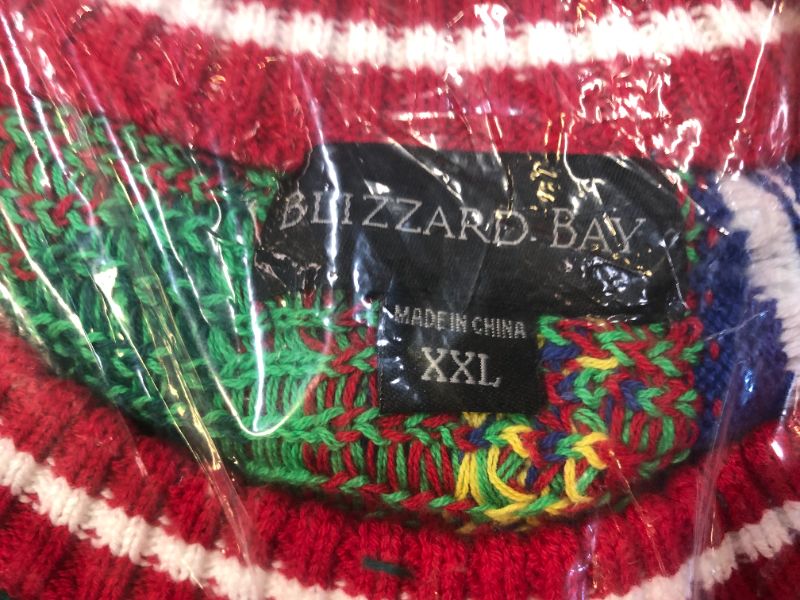 Photo 2 of Blizzard Bay Men's Ugly Christmas Sweater Santa---XXL---

