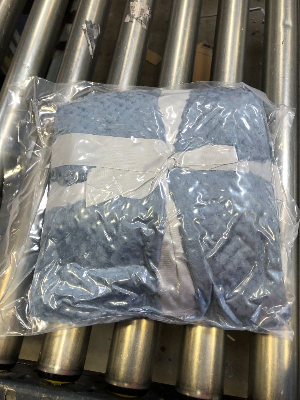 Photo 1 of 60S DIGITAL PRINTING SOFT FLEECE BLANKET-LIGHT BLUE-