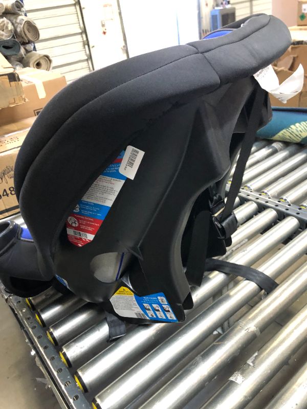 Photo 5 of Cosco Onlook 2-in-1 Convertible Car Seat, Rear-Facing 5-40 pounds and Forward-Facing 22-40 pounds and up to 43 inches, Vibrant Blue. Stains on item as shown in picture. Moderate use, Scratches and Scuffs on item. Dirty From Previous Use
