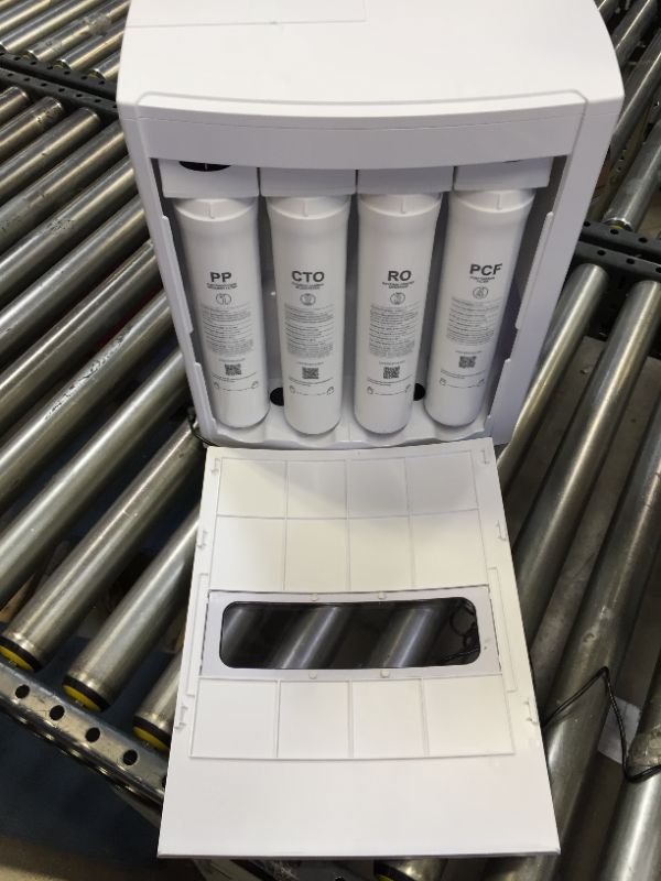 Photo 4 of Bluevua RO100ROPOT Reverse Osmosis System, Countertop Water Filter, 4 Stage Purification, Counter RO Filtration, 2:1 Pure to Drain, Purified Tap Water, Portable Water Purifier for Home

