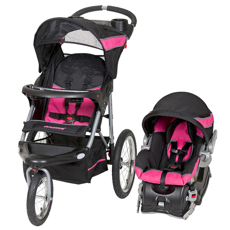Photo 1 of Baby Trend Expedition Jogger Travel System, Bubble Gum
