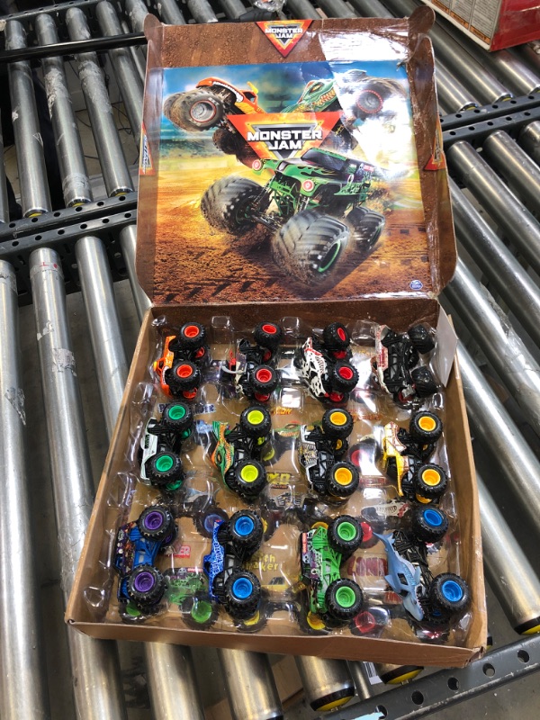 Photo 2 of Monster Jam, Official 12-Pack of 1:64 Scale Die-Cast Monster Trucks, Amazon Exclusive
