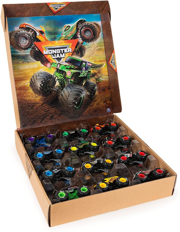 Photo 1 of Monster Jam, Official 12-Pack of 1:64 Scale Die-Cast Monster Trucks, Amazon Exclusive
