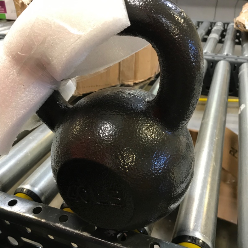 Photo 3 of Amazon Basics Cast Iron Kettlebell - 40 Pounds, Black
