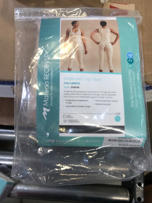 Photo 2 of Marena Recovery Mid-Calf-Length Post Surgical Compression Girdle with High-Back - Stage 1
Size: S
Color: Beige