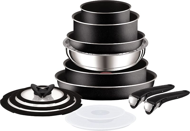 Photo 1 of Tefal Ingenio Essential Complete 13-Piece Set, Black
