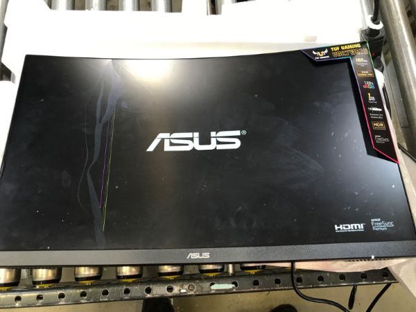 Photo 6 of ASUS TUF Gaming 27" 1440P HDR Curved Monitor (VG27WQ1B) - QHD (2560 x 1440), 165Hz (Supports 144Hz), 1ms, Extreme Low Motion Blur, Speaker, FreeSync Premium, VESA Mountable, DisplayPort, HDMI , BLACK
