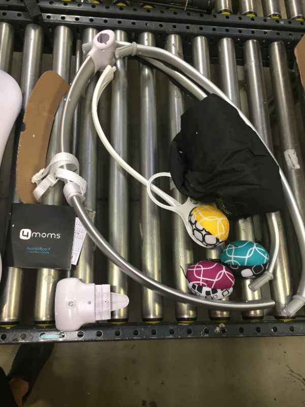 Photo 1 of 4moms mamaRoo 4 Multi-Motion Baby Swing, Bluetooth Baby Rocker with 5 Unique Motions, Nylon Fabric, Black
